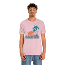 Flagler Beach, Florida T-Shirt - Retro Palm Tree & Beach Unisex Flagler Beach Shirt-68