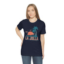 La Jolla, California T-Shirt - Retro Palm Tree & Beach Unisex La Jolla Shirt-61