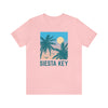 Siesta Key, Florida T-Shirt - Retro Palm Tree & Beach Unisex Siesta Key Shirt