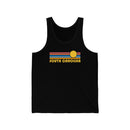 South Carolina Tank Top - Unisex South Carolina Tank Top Retro Sun-3