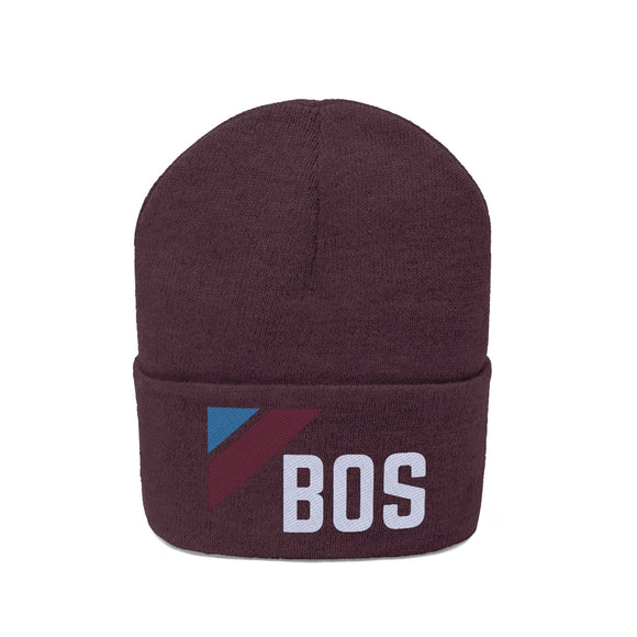 Boston, Massachusetts Beanie - Adult Embroidered Retro Boston Knit Hat