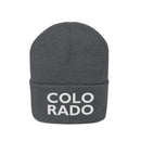 Colorado Beanie - Adult Embroidered Two Line Colorado Knit Hat-2