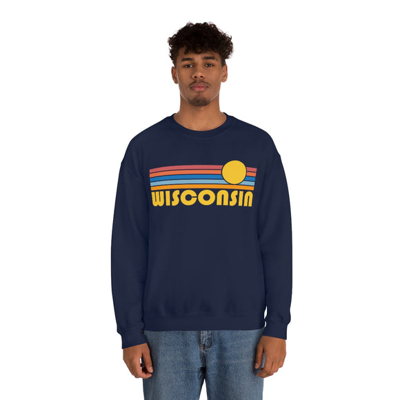 Wisconsin Sweatshirt - Retro Sunrise Unisex