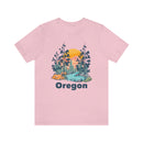 Oregon T-Shirt - Mountain Illustration Unisex Oregon Shirt-49