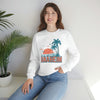 Anaheim, California Sweatshirt - Unisex Retro Palm Tree Crewneck Anaheim Sweatshirt
