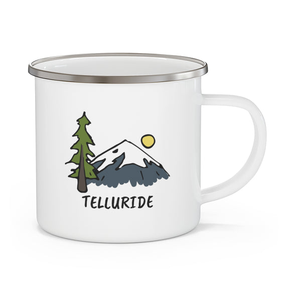 Telluride, Colorado Camp Mug - Retro Enamel Camping Telluride Mug