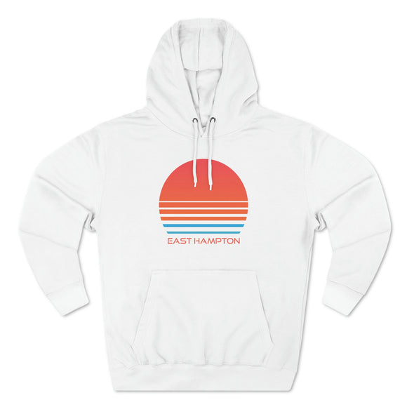 Premium East Hampton, New York Hoodie - Retro 80s Unisex Sweatshirt