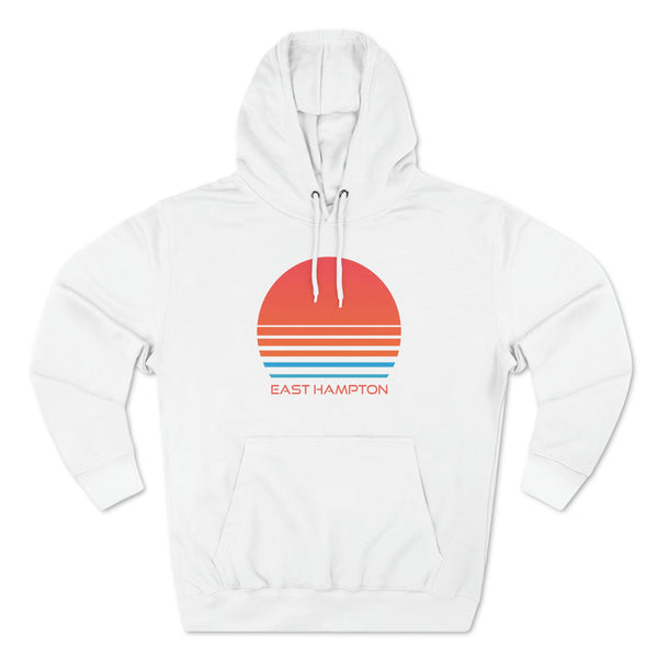 Premium East Hampton, New York Hoodie - Retro 80s Unisex Sweatshirt