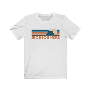 Jackson Hole, Wyoming T-Shirt - Retro Mountain Adult Unisex Jackson Hole T Shirt - 0