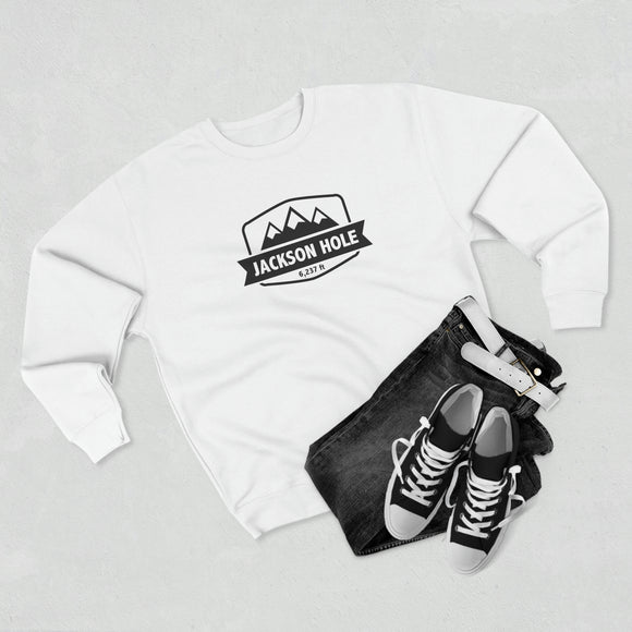 Premium Jackson Hole, Wyoming Crewneck Sweatshirt - Retro Unisex Sweatshirt