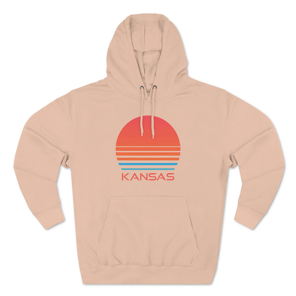 Premium Kansas Hoodie - Retro 80s Unisex Sweatshirt