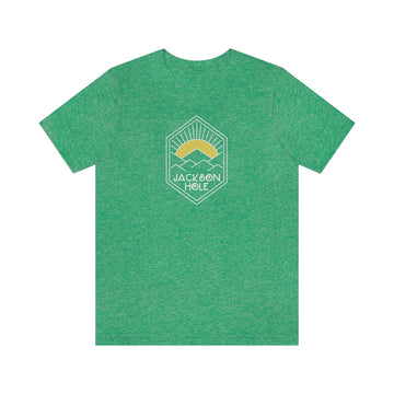Buy heather-kelly Jackson Hole, Wyoming T-Shirt - Sun Unisex Jackson Hole Shirt