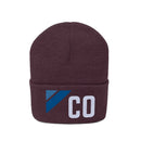 Colorado Beanie - Adult Embroidered Retro Blue Colorado Knit Hat-18