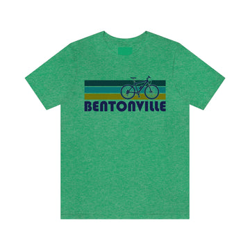 Buy heather-kelly Bentonville T-Shirt - Retro Mountain Bike Adult Unisex Bentonville, Arkansas T Shirt