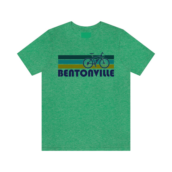 Bentonville T-Shirt - Retro Mountain Bike Adult Unisex Bentonville, Arkansas T Shirt