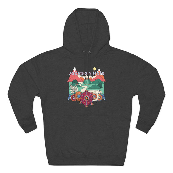 Premium Jackson Hole, Wyoming Hoodie - Boho Unisex Sweatshirt