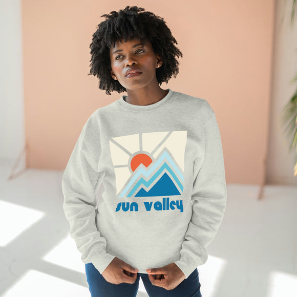 Premium Sun Valley, Idaho Crewneck Sweatshirt - Retro Unisex Sweatshirt