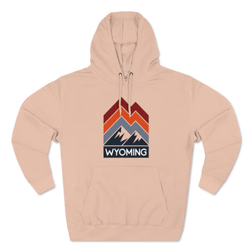 Buy pale-pink Premium Wyoming Hoodie - Retro Unisex Sweatshirt
