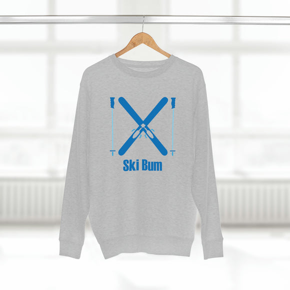 Premium Ski Bum Crewneck Sweatshirt - Retro Unisex Sweatshirt