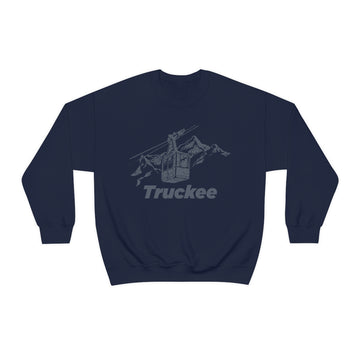 Buy navy Truckee, California Sweatshirt - Ski Lift Unisex