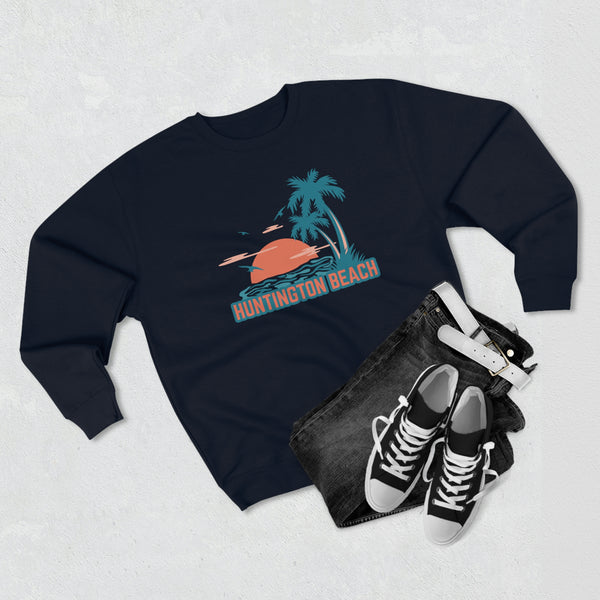 Premium Huntington Beach, California Sweatshirt - Unisex Premium Crewneck Sweatshirt