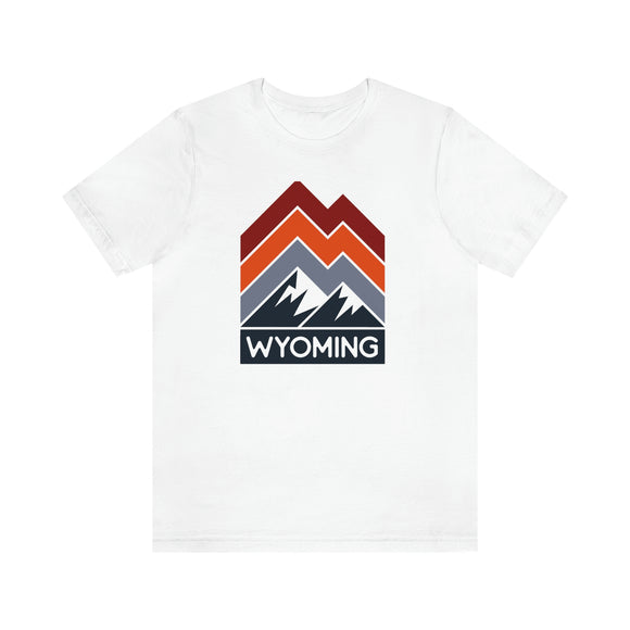 Wyoming T-Shirt - Retro Mountain Unisex Wyoming Shirt