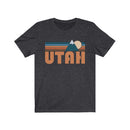 Utah T-Shirt - Retro Mountain Adult Unisex Utah T Shirt-6