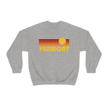 Buy sport-grey Vermont Sweatshirt - Retro Sunset Unisex
