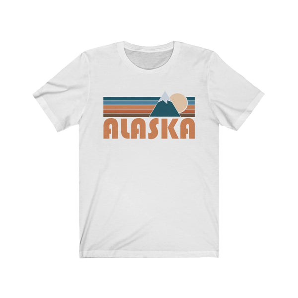 Alaska T-Shirt - Retro Mountain Adult Unisex Alaska T Shirt