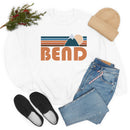Bend, Oregon Sweatshirt - Unisex Retro Mountain Unisex-7