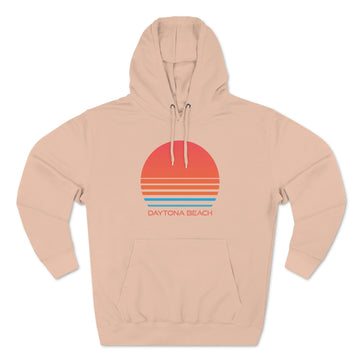 Buy pale-pink Premium Daytona Beach, Florida Hoodie - Retro 80s Unisex Sweatshirt