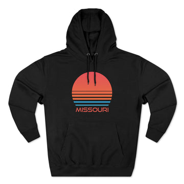 Buy black Premium Missouri Hoodie - Retro 80s Unisex Sweatshirt