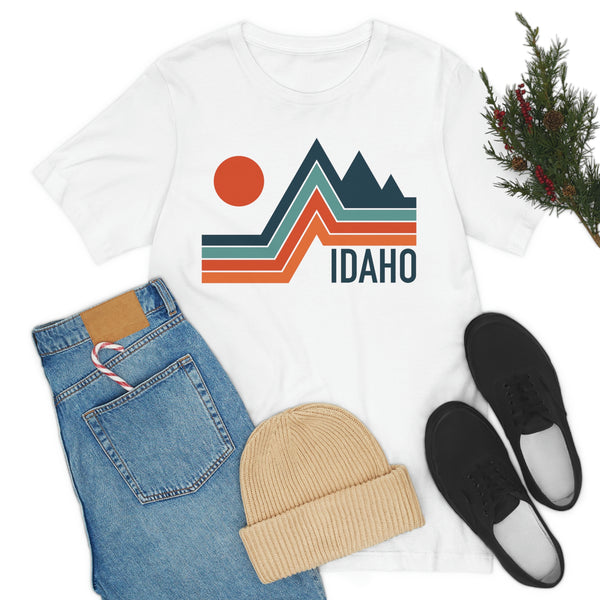 Idaho T-Shirt - Retro Mountain Unisex Idaho Shirt
