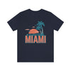 Miami, Florida T-Shirt - Retro Palm Tree & Beach Unisex Miami Shirt