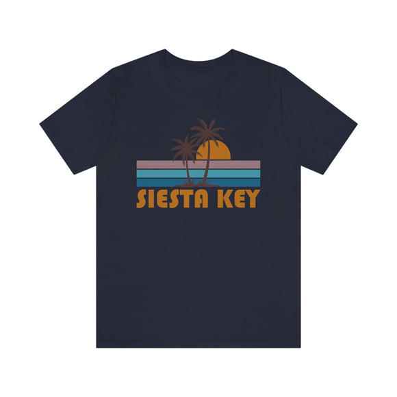 Siesta Key, Florida T-Shirt - Retro Palm Tree Unisex Siesta Key Shirt