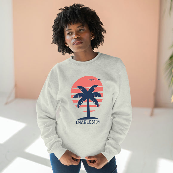 Premium Charleston, South Carolina Crewneck Sweatshirt - Retro Unisex Sweatshirt