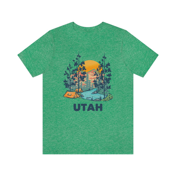 Utah T-Shirt - Mountain Illustration Unisex Utah Shirt