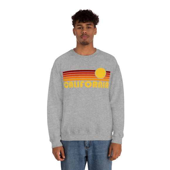 California Sweatshirt - Retro Sunset Unisex