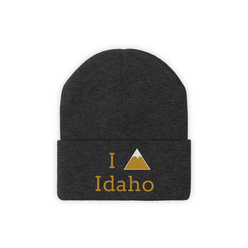 Buy black Idaho Knit Beanie - Adult Embroidered I Heart / Love Idaho Knit Hat