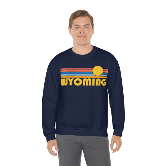 Wyoming Sweatshirt - Retro Sunrise Unisex