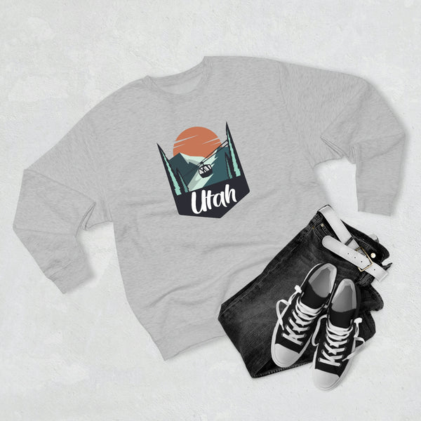 Premium Utah Crewneck Sweatshirt - Retro Unisex Sweatshirt