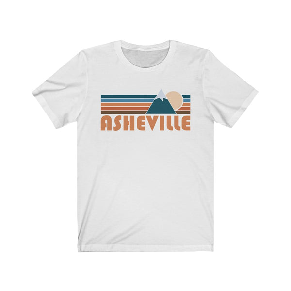 Asheville, North Carolina T-Shirt - Retro Mountain Adult Unisex Asheville T Shirt