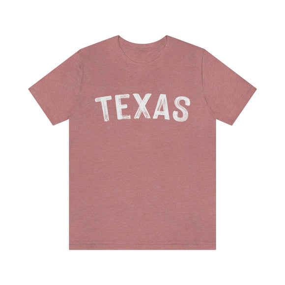 Texas T-Shirt - Paint Text Unisex Texas Shirt