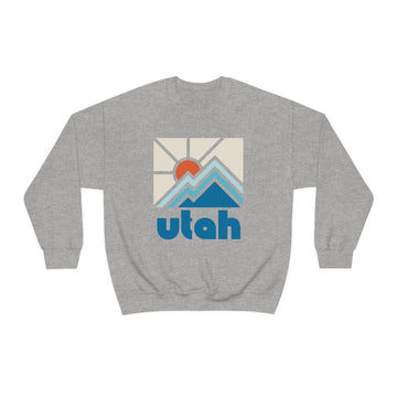 Buy sport-grey Utah Sweatshirt - Minimal Mountain Unisex