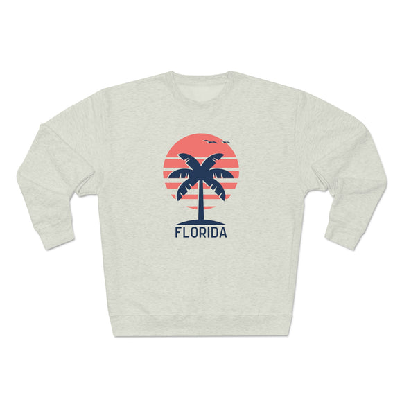 Premium Florida Crewneck Sweatshirt - Retro Unisex Sweatshirt