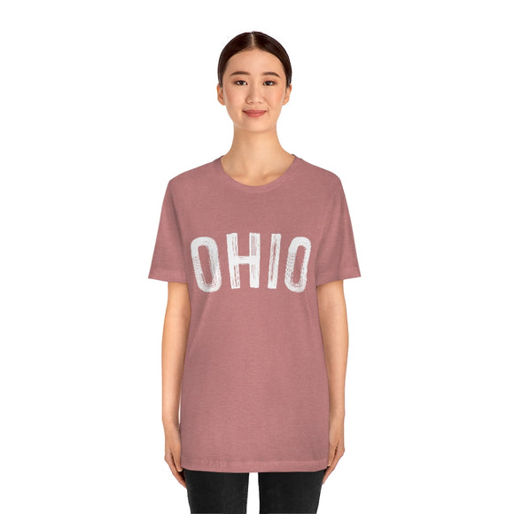 Ohio T-Shirt - Paint Text Unisex Ohio Shirt