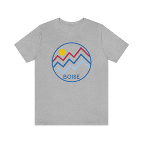 Buy athletic-heather Boise, Idaho T-Shirt - Retro Unisex Boise T Shirt