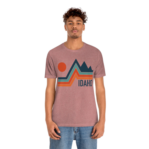 Idaho T-Shirt - Retro Mountain Unisex Idaho Shirt