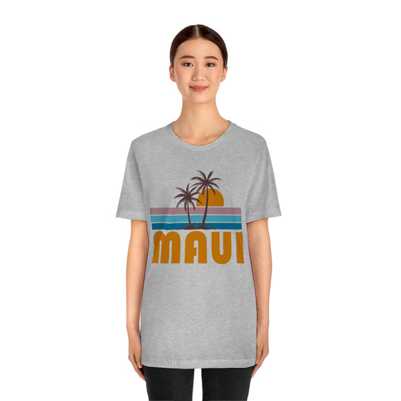 Maui, Hawaii T-Shirt - Retro Palm Tree Unisex Maui Shirt