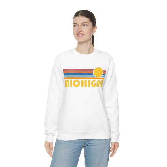 Michigan Sweatshirt - Retro Sunrise Unisex